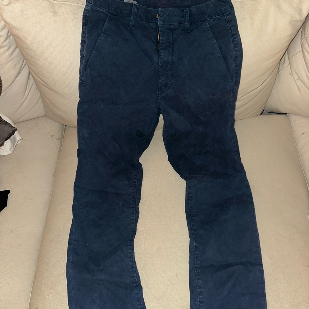 MOTHER Men's Dark Navy Corduroy Pants